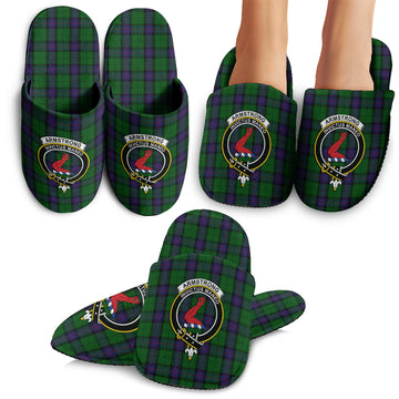 Armstrong Tartan Home Slippers with Family Crest