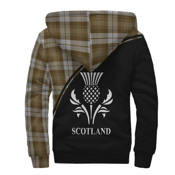 Baillie Dress Tartan Sherpa Hoodie with Family Crest Curve Style
