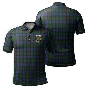 Baird Tartan Men's Polo Shirt with Family Crest