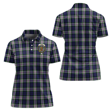 Baird Dress Tartan Polo Shirt with Family Crest For Women