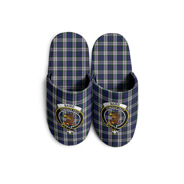 Baird Dress Tartan Home Slippers with Family Crest