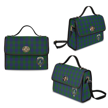 Barclay Tartan Waterproof Canvas Bag with Family Crest