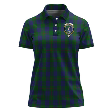 Barclay Tartan Polo Shirt with Family Crest For Women