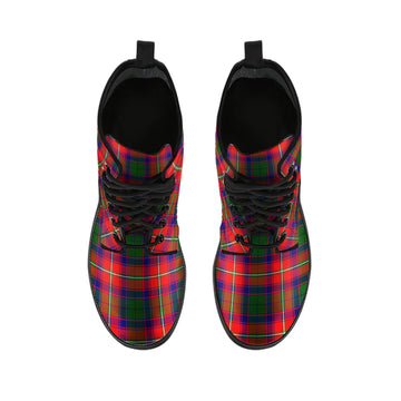 Belshes Tartan Leather Boots