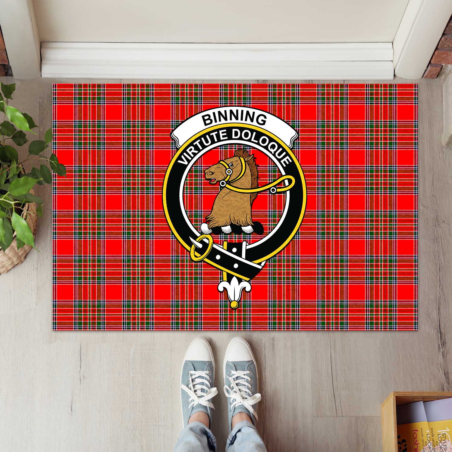 Binning (of Wallifoord) Clan Legging, Scottish Tartan Binning (of Wallifoord) Clans Legging Luxury Thistle Style main image 1