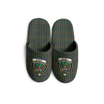 Bisset Tartan Home Slippers with Family Crest