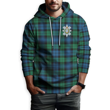Black Watch Ancient Tartan Hoodie with Family Crest