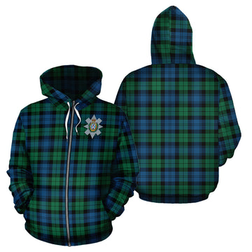 Black Watch Ancient Tartan Hoodie with Family Crest