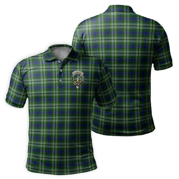 Blackadder Tartan Men's Polo Shirt with Family Crest