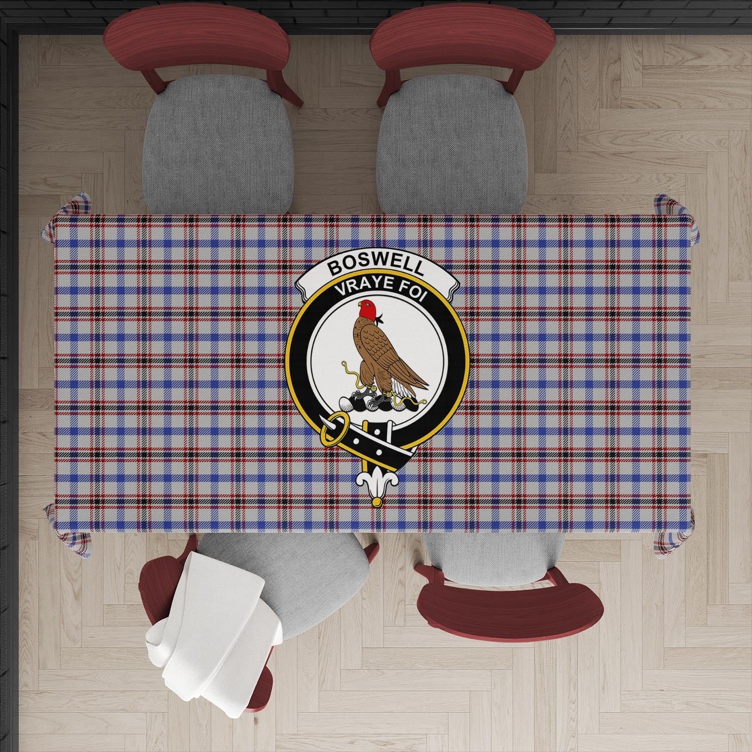 Maxwell Tartan Crest Tablecloth main image 1