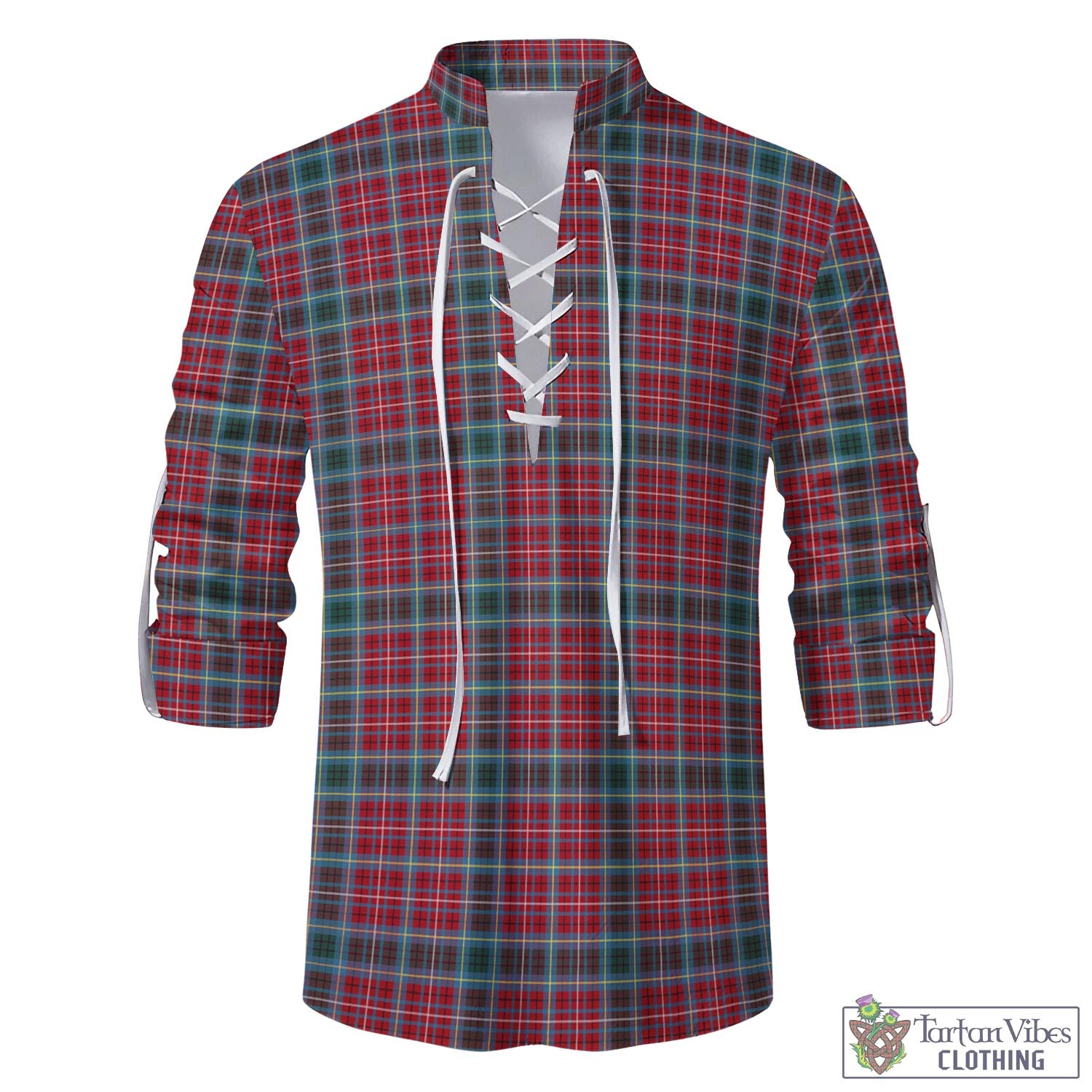 Tartan Vibes Clothing British Columbia Province Canada Tartan Men's Scottish Traditional Jacobite Ghillie Kilt Shirt