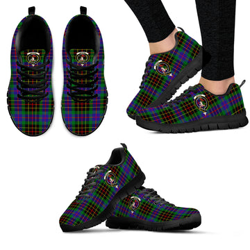 Brodie Hunting Modern Tartan Sneakers with Family Crest