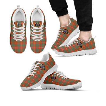 Bruce Ancient Tartan Sneakers with Family Crest