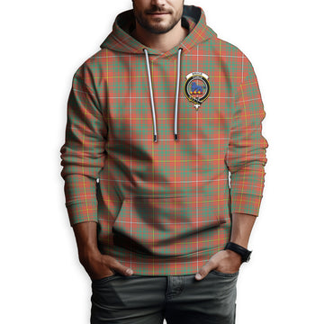 Bruce Ancient Tartan Hoodie with Family Crest