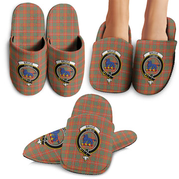 Bruce Ancient Tartan Home Slippers with Family Crest
