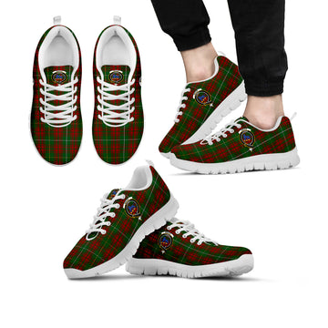 Bruce Hunting Tartan Sneakers with Family Crest