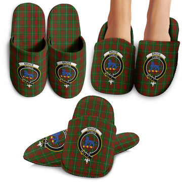 Bruce Hunting Tartan Home Slippers with Family Crest