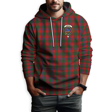 Bruce Old Tartan Hoodie with Family Crest