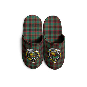 Buchan Ancient Tartan Home Slippers with Family Crest