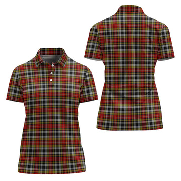Buchanan Old Dress Tartan Polo Shirt For Women