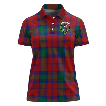 Byres (Byses) Tartan Polo Shirt with Family Crest For Women