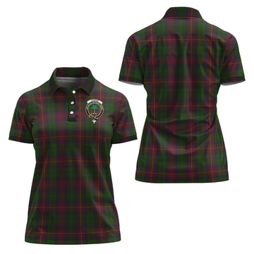 Cairns Tartan Polo Shirt with Family Crest For Women