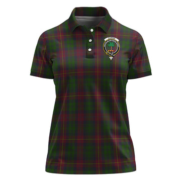 Cairns Tartan Polo Shirt with Family Crest For Women
