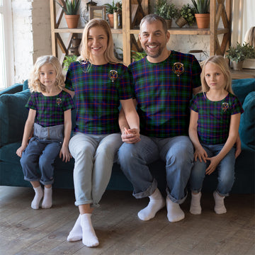 Calder Modern Tartan T-Shirt with Family Crest