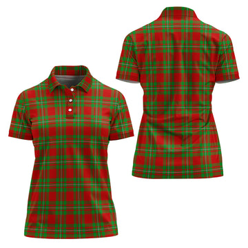 Callander Modern Tartan Polo Shirt For Women
