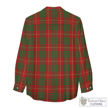 Cameron Tartan Womens Casual Shirt with Family Crest