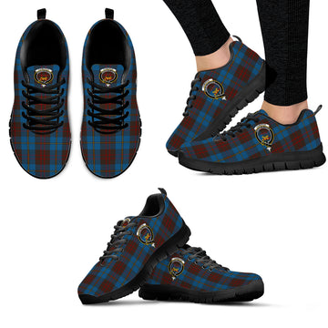 Cameron Hunting Tartan Sneakers with Family Crest