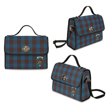 Cameron Hunting Tartan Waterproof Canvas Bag with Family Crest