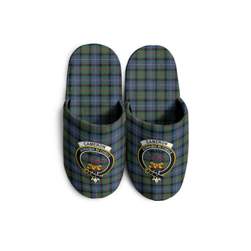 Cameron of Erracht Ancient Tartan Home Slippers with Family Crest