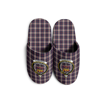 Cameron of Erracht Dress Tartan Home Slippers with Family Crest
