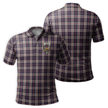 Cameron of Erracht Dress Tartan Men's Polo Shirt with Family Crest