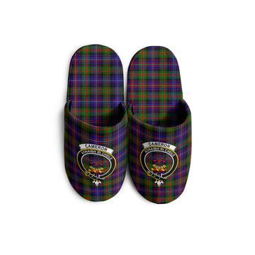 Cameron of Erracht Modern Tartan Home Slippers with Family Crest