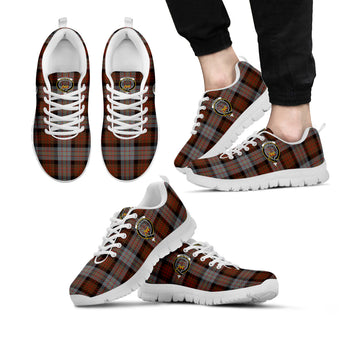 Cameron of Erracht Weathered Tartan Sneakers with Family Crest