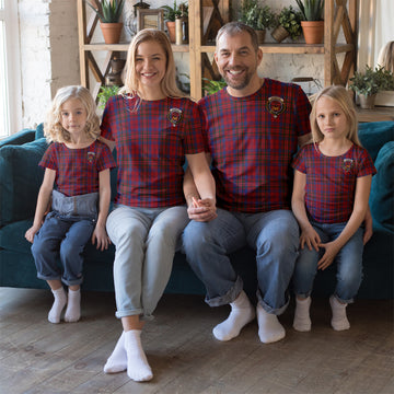 Cameron of Locheil Tartan T-Shirt with Family Crest
