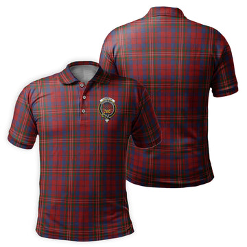 Cameron of Locheil Tartan Men's Polo Shirt with Family Crest