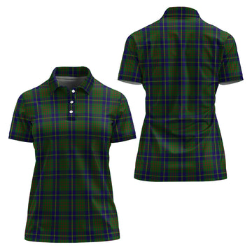 Cameron of Lochiel Hunting Tartan Polo Shirt For Women