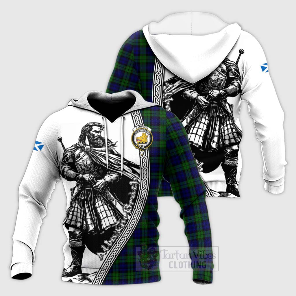 Campbell Argyll Weathered Clan Half Of Tartan Hoodie main image 0