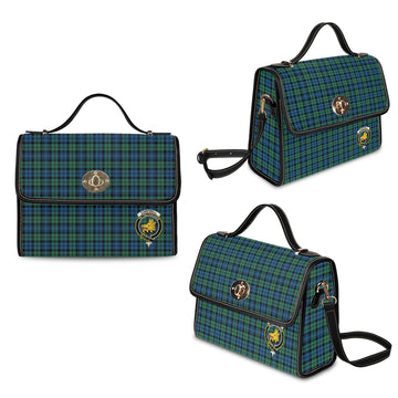 Campbell Ancient 02 Tartan Waterproof Canvas Bag with Family Crest