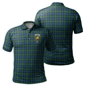 Campbell Ancient 02 Tartan Men's Polo Shirt with Family Crest