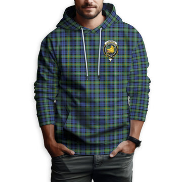 Campbell Argyll Ancient Tartan Hoodie with Family Crest