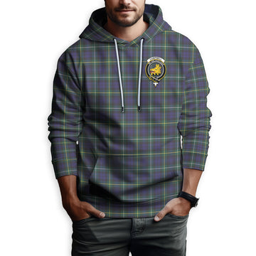 Campbell Argyll Modern Tartan Hoodie with Family Crest