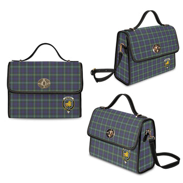 Campbell Argyll Modern Tartan Waterproof Canvas Bag with Family Crest