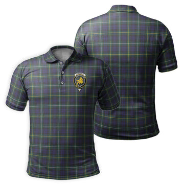 Campbell Argyll Modern Tartan Men's Polo Shirt with Family Crest