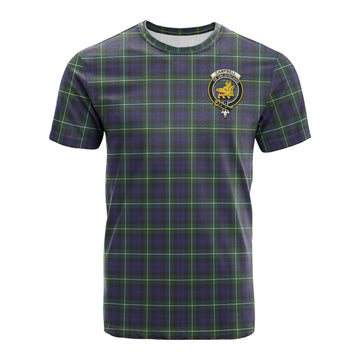 Campbell Argyll Modern Tartan T-Shirt with Family Crest