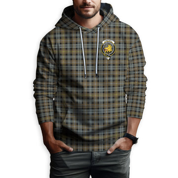 Campbell Argyll Weathered Tartan Hoodie with Family Crest