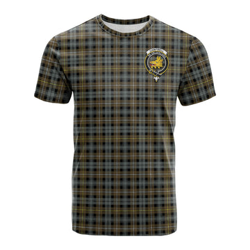 Campbell Argyll Weathered Tartan T-Shirt with Family Crest